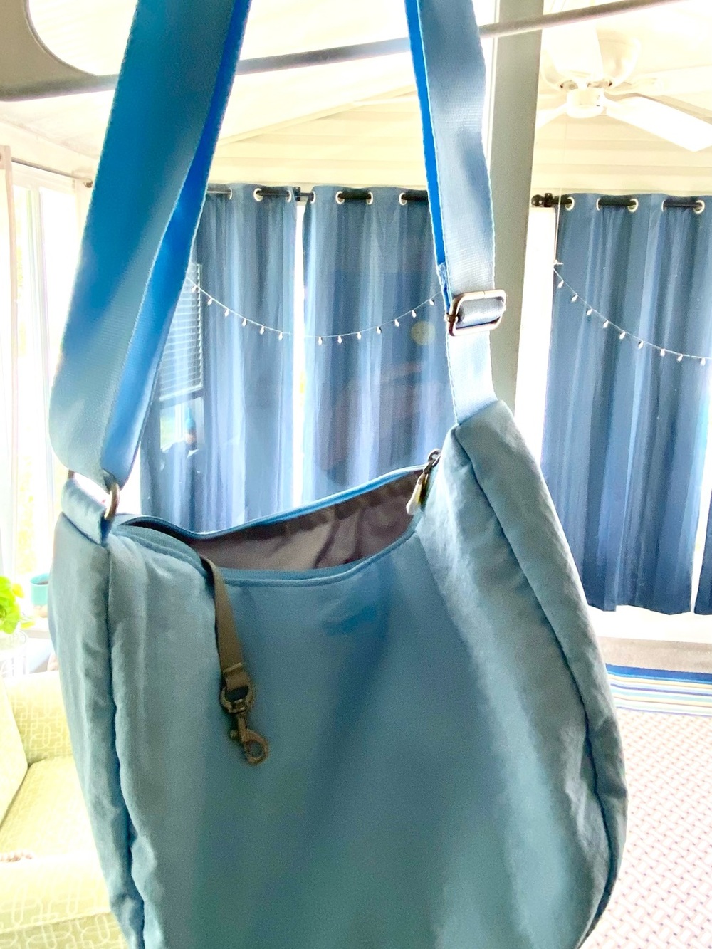 Baggilini Light Blue Women's Shoulder Bag - Casual Everyday Tote